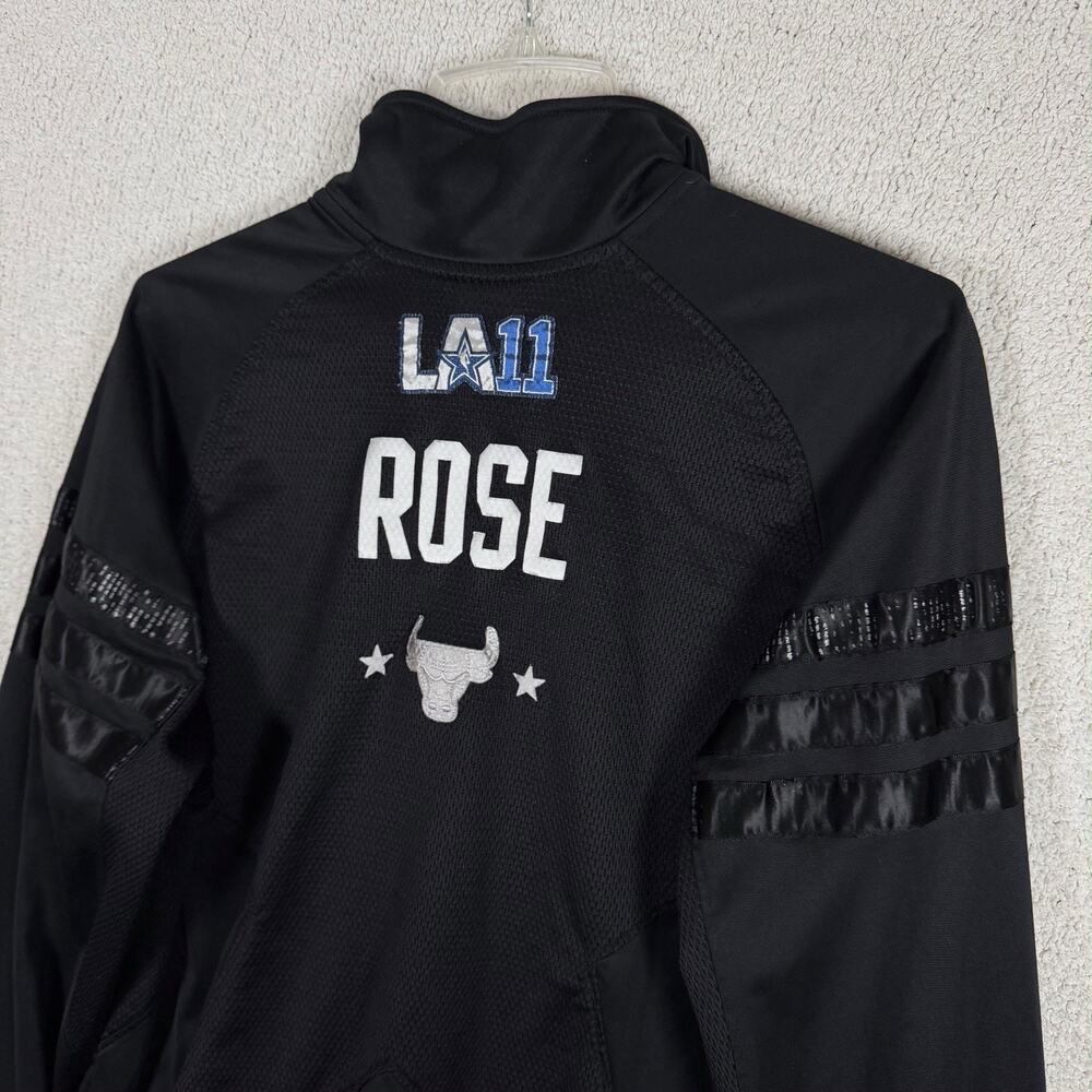 Rare Derrick Rose Bulls LA11 All Star Track Jacket 39 of 60 Adidas Warm Up M - Picture 4 of 15